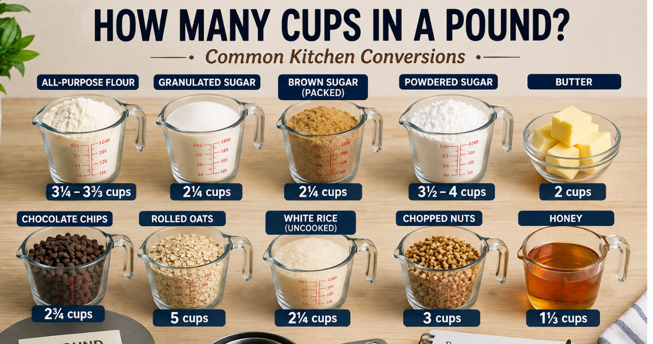 How Many Cups in a Pound
