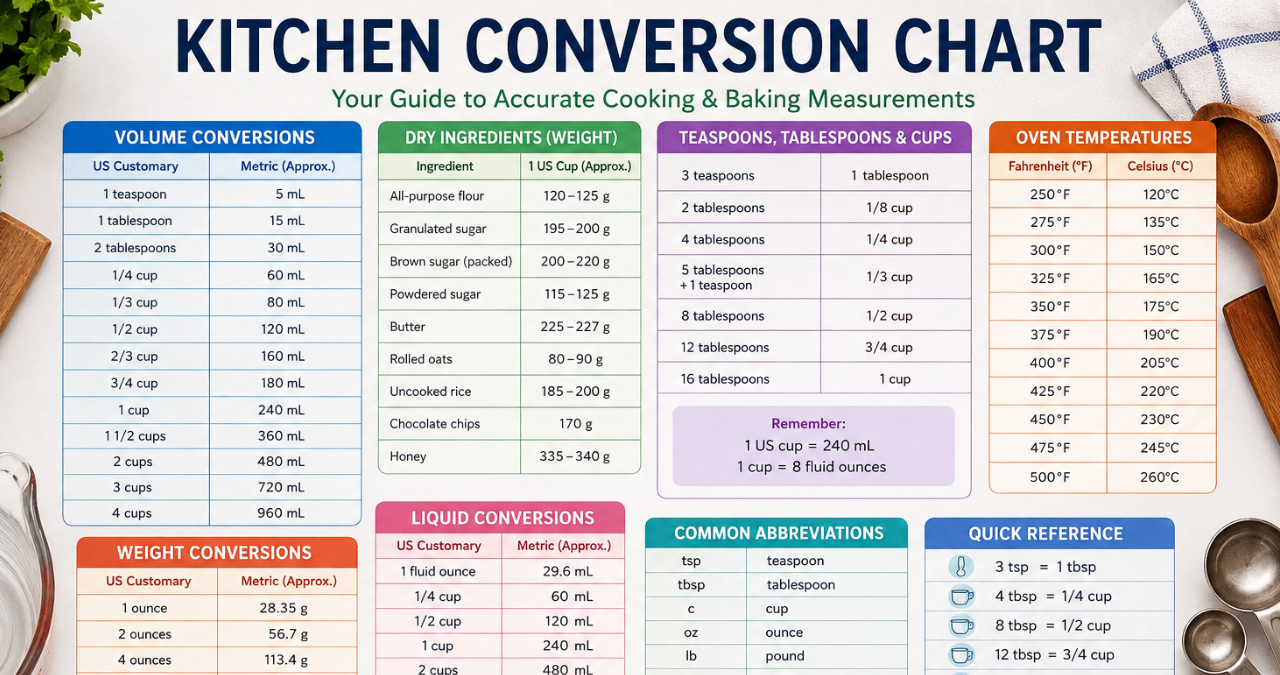 Kitchen Conversion Chart: A Complete Guide to Accurate Cooking and Baking Measurements 2 Untitled design 2026 08 13T074147.633