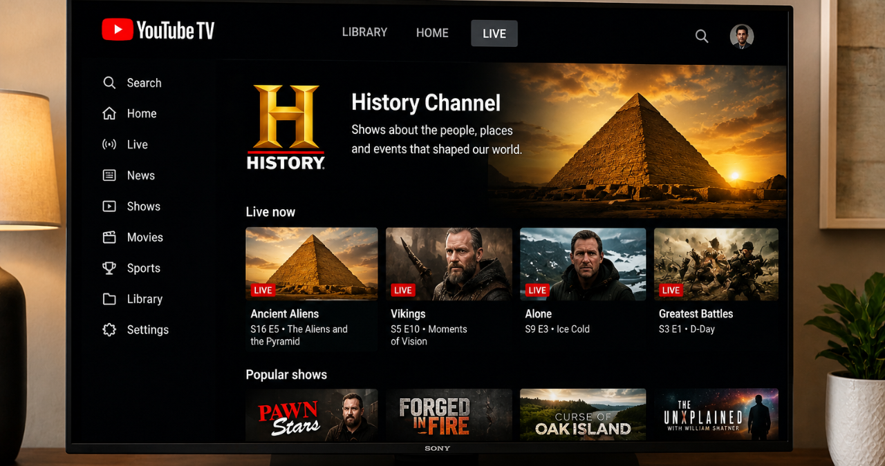 YouTube TV History Channel: A Complete Guide to Watching HISTORY Programming 1 YouTube TV History Channel